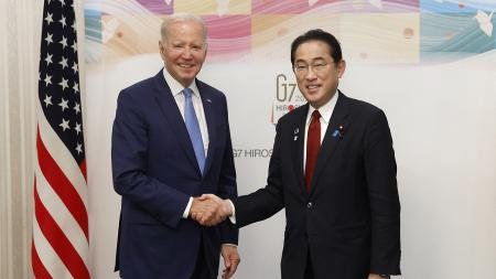 Biden llegó a Japón para la reunión del G7 centrada en la rivalidad con Rusia y China
