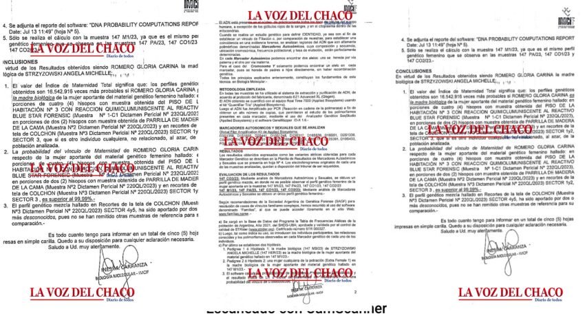la sangre es de Cecilia, la prueba de ADN dio un 99,99 por ciento – Las noticias más importantes de Chaco