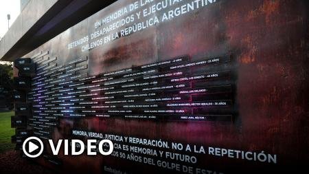 Inauguraron un memorial con nombres de 101 chilenos desparecidos en Argentina