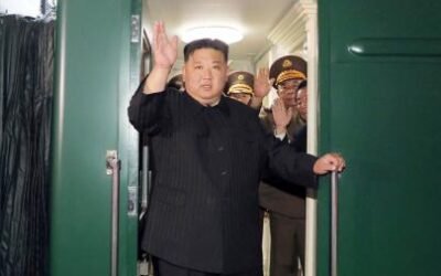 El líder norcoreano Kim Jong-un llegó a Rusia en un tren blindado para reunirse con Putin