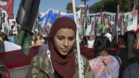 Realizaron acto para reclamar del cese de las hostilidades en la Franja de Gaza