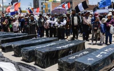 Manifestación en Puno para pedir justicia para los muertos en la represión de hace un año